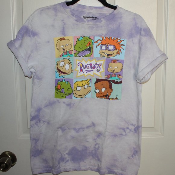 Nickelodeon Tops - Nickelodeon Rugrats Purple Tie Dye Tee